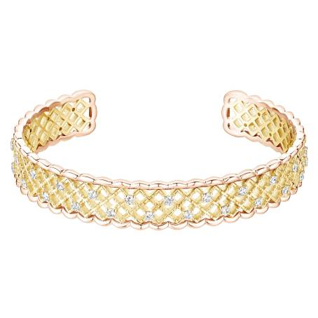 Bracelet Or jaune / Or rose 18 cts Diamant RétroMilano
