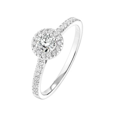 Rétromantique S Pavée White Gold Diamond Ring