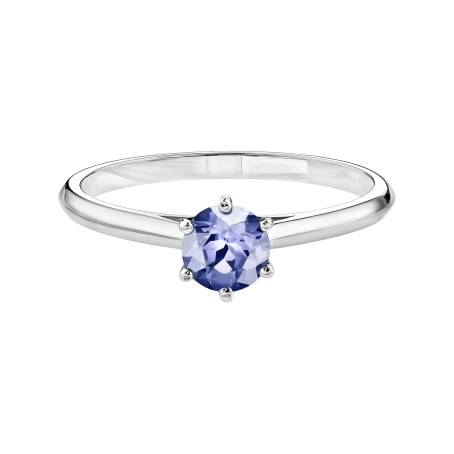 Bague Or blanc 18 cts Tanzanite Little Lady