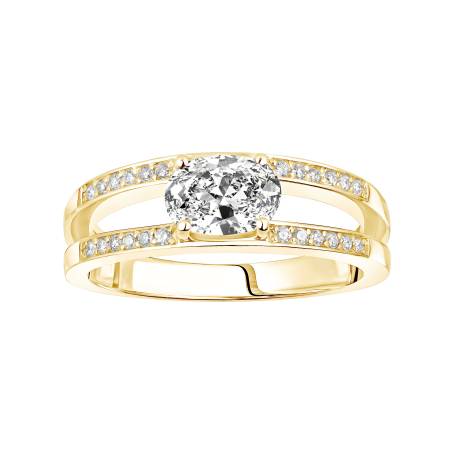 Cassandra Yellow Gold Diamond Ring