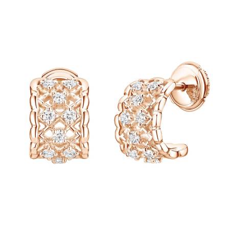 RétroMilano Rose Gold Diamond Earrings