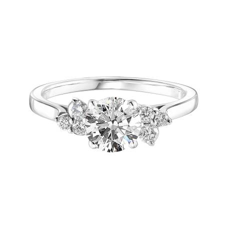 Bague Or blanc 18 cts Diamant Baby EverBloom 6 mm