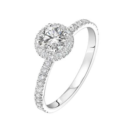 Ring 18K Weißgold Diamant Rétromantique M Pavée