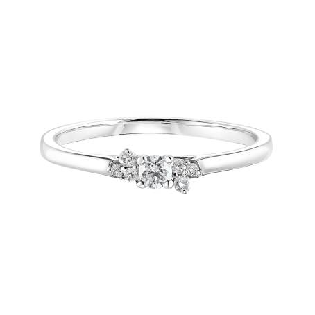 Bague Or blanc 18 cts Diamant Mini EverBloom