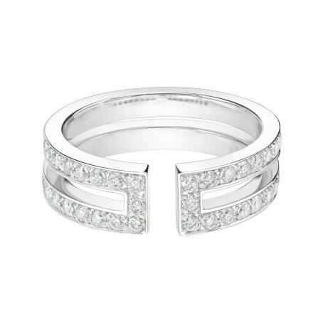 Ring 18K Weißgold Diamant Ariane Pavée