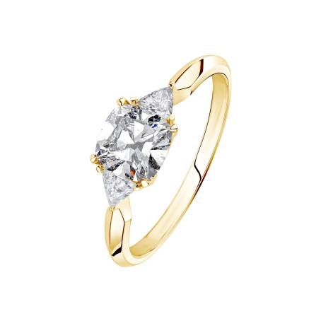 Bague Or jaune 18 cts Diamant Kennedy