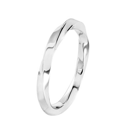 Bague Homme Or blanc 18 cts Mathurins 2,5 mm