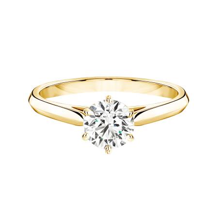 Lady 0,7 Ct Yellow Gold Diamond Ring