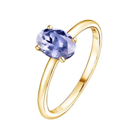 Bague Or jaune 18 cts Tanzanite Lady Ovale