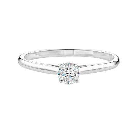 Bague Or blanc 18 cts Diamant Baby Lady