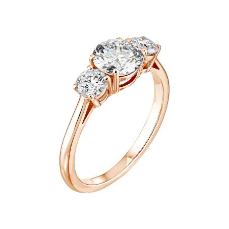 Lady Duo Rose Gold Diamond Ring