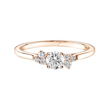 Bague Or rose 18 cts Diamant Baby EverBloom 0,4 ct