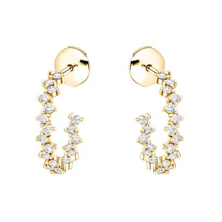 Paris 1901 M Yellow Gold Diamond Earrings