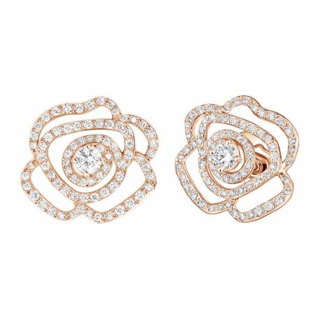 PrimaRosa Alta Rose Gold Diamond Earrings