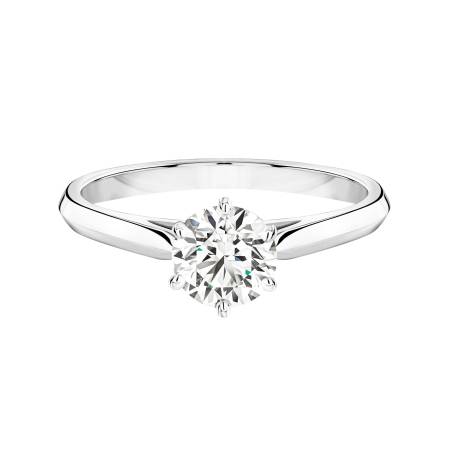 Bague Or blanc 18 cts Diamant Lady 0,7 ct