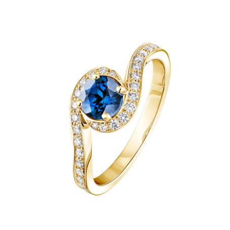 Amelia Yellow Gold Sapphire Ring