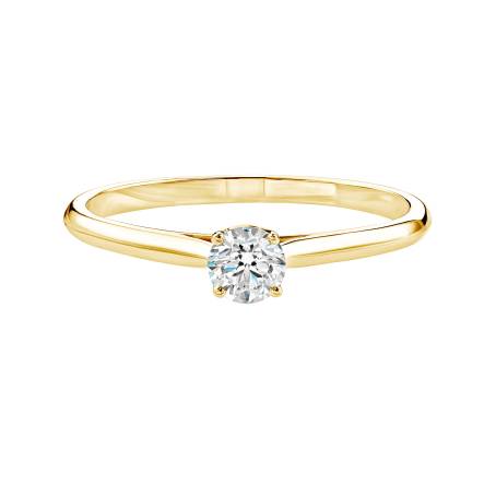 Bague Or jaune 18 cts Diamant Baby Lady