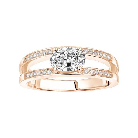 Ring 18K Roségold Diamant Cassandra