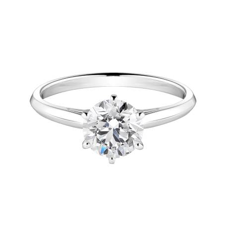 Bague Or blanc 18 cts Diamant Lady 1,2 ct