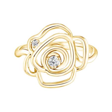 PrimaRosa Duo Yellow Gold Diamond Ring