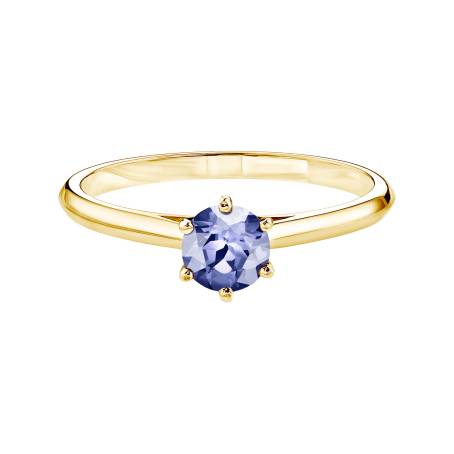 Bague Or jaune 18 cts Tanzanite Little Lady