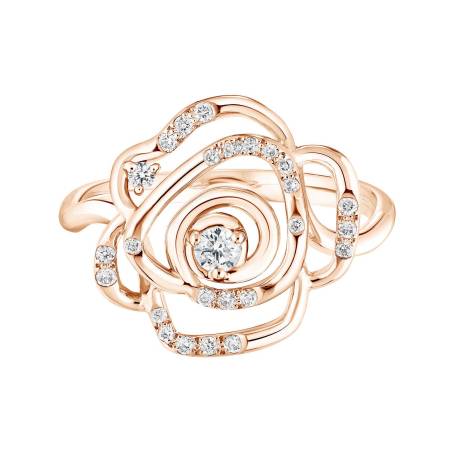 PrimaRosa Pavée Rose Gold Diamond Ring