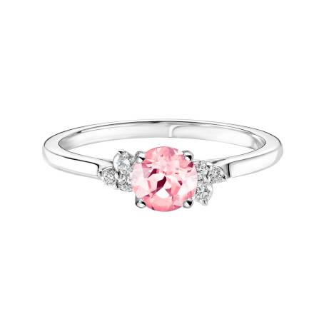 Bague Or blanc 18 cts Tourmaline Baby EverBloom 5 mm