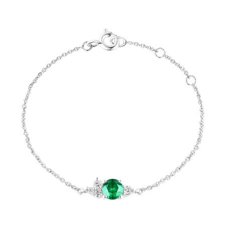 Baby EverBloom White Gold Emerald Bracelet