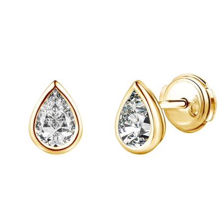 Gemmyorama Yellow Gold Diamond Earrings