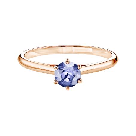 Bague Or rose 18 cts Tanzanite Little Lady