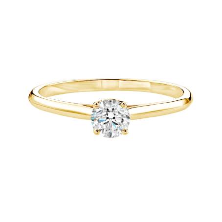Bague Or Jaune 18 cts Diamant Baby Lady 0,3 ct