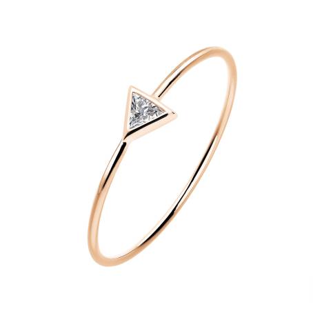 Ring 18K Roségold Diamant Gemmyorama Triangle