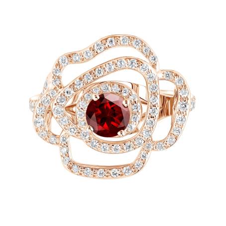PrimaRosa Alta Rose Gold Garnet Ring