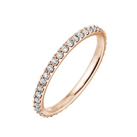 Alliance Or rose 18 cts Diamant Faubourg