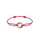 Thumbnail: Cord Bracelet Rose gold Entaille Rayons 1