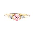 Thumbnail: Ring Yellow gold Tourmaline and diamonds Little Lady Duo de Poires 1