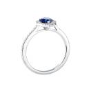Thumbnail: Ring White gold Sapphire and diamonds Rétromantique Poire Pavée 3