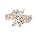 Thumbnail: Ring Rose gold Diamond EverBloom Toi & Moi 1