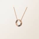 Pendentif Or rose Entaille Rayons 2