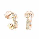 Thumbnail: Earrings Rose and yellow gold Diamond MET 1