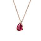 Vignette : Pendentif Or rose Rubis et diamants Lady Poire M 2