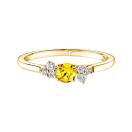 Vignette : Bague Or jaune Saphir Jaune et diamants Baby EverBloom 1