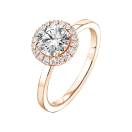 Vignette:Ring Roségold Diamant Rétromantique L 1