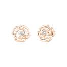 Vignette : Boucles d'oreilles Or rose Diamant PrimaRosa Duo S 1