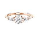 Vignette : Bague Or rose Diamant Lady Duo de Poires 1