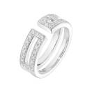 Thumbnail: Ring White gold Diamond Ariane Pavée 2