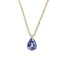 Vignette : Pendentif Or jaune Tanzanite et diamants Lady Poire M 1