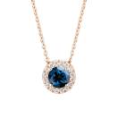 Thumbnail: Pendant Rose gold Sapphire and diamonds Rétromantique M 1