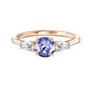 Thumbnail: Ring Rose gold Tanzanite and diamonds Lady Duo de Poires 1