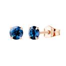 Thumbnail: Earrings Rose gold Sapphire Lady XL 1